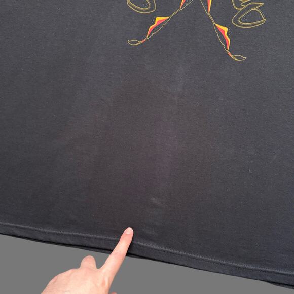 Nike Air Jordan 7's VTG Black SS Graphic Tee Size 3XL GUC RARE - Picture 2 of 6